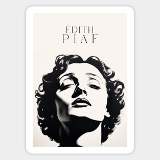 Edith Piaf - portrait - Peinture Sticker